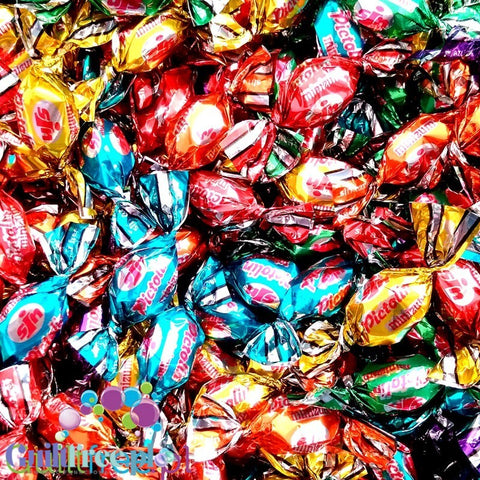 Pictolin Minizum 1kg - owocowe landrynki bez cukru, kolorowe, duże opakowanie by Pictolin (pictolin-minizum-owocowe-landrynki-bez-cukru-na-wage)