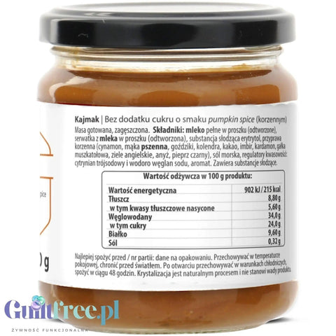 Polder Kajmak Pumpkin Spice - fudge paste without added sugar with erythrol, limited flavor