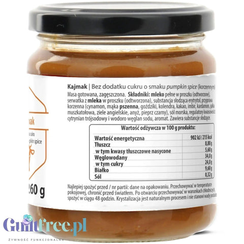 Polder Kajmak Pumpkin Spice - fudge paste without added sugar with erythrol, limited flavor