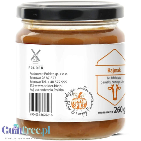 Polder Kajmak Pumpkin Spice - fudge paste without added sugar with erythrol, limited flavor