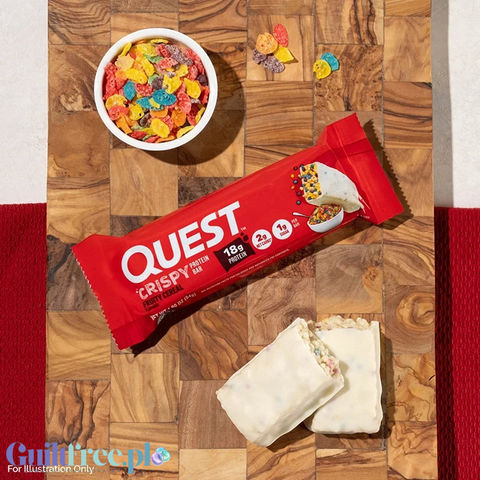 Quest Hero Crispy Protein Bar Fruity Cereal - baton proteinowy w nostalgicznym smaku dzieciństwa USA by Quest Nutrition (quest-hero-crispy-protein-bar-fruity-cereal)