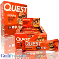 Opakowanie zbiorcze 12 batonów proteinowych Quest Overload Nutty By Nature w Guiltfree z orzechami i czekoladą.