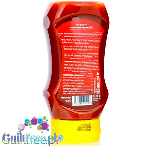 Rabeko Hot Sriracha Zero 350g - ostry sos pomidorowy z przyprawami bez cukru i bez tłuszczu 33 kcal by Rabeko (rabeko-hot-sriracha-zero-350g-ostry-sos-pomidorowy-z-przyprawami-bez-cukru-i-bez-tluszczu-33-kcal)