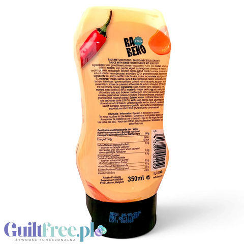 Rabeko Samurai Zero 350ml : samurajski kremowo-pikantny majonezowy sos & dip do frytek 59 kcal by Rabeko (rabeko-samurai-zero-350ml-samurajski-kremowo-pikantny-majonezowy-sos-dip-do-frytek-59-kcal)