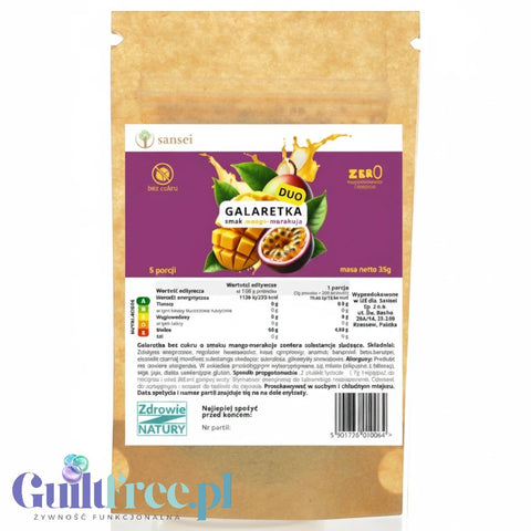 Sansei Galaretka Mango-Marakuja 19kcal - galaretka bez cukru o smaku mango z maracują by Sansei (sansei-galaretka-mango-marakuja-19kcal-galaretka-bez-cukru-o-smaku-mango-z-maracuja)