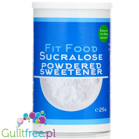 FitGridients Sucralose - czysta sukraloza 100%, słodzik zero kalorii bez wypełniaczy, 600 x słodsza od cukru by FITgridients (fitfood-czysta-sukraloza-bez-wypelniaczy-600-x-slodsza-od-cukru)