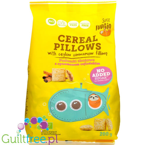 Super Fudgio Cereal Pillows - bezglutenowe poduszki cynamonowe z kremem czekoladowym bez dodatku cukru by Super Fudgio & Super Krówka (Wiem Co Jem) (super-fudgio-cereal-pillows-200g-poduszki-zbozowe-cynamonowe-bez-dodatku-cukru)