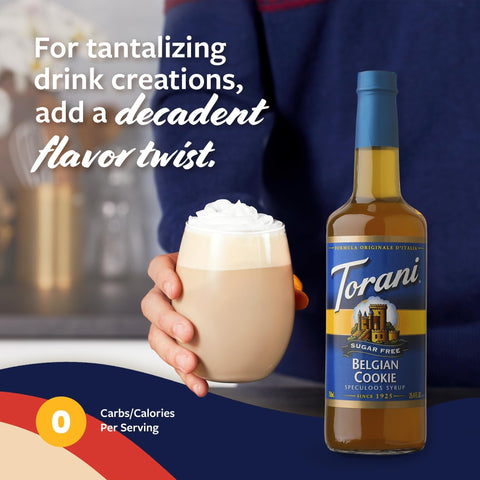 Torani Belgian Cookie 0,75L - syrop do kawy bez cukru, smak Speculoos by Torani (torani-syrop-bez-cukru-speculoos-0kcal)