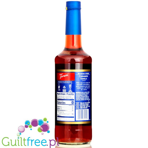 Torani Cinnamon Vanilla 0,75L - syrop do kawy bez cukru o smaku Cynamon & Wanilia by Torani (torani-syrop-bez-cukru-cynamon-wanilia-0kcal)