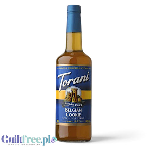 Torani Belgian Cookie 0,75L - syrop do kawy bez cukru, smak Speculoos by Torani (torani-syrop-bez-cukru-speculoos-0kcal)