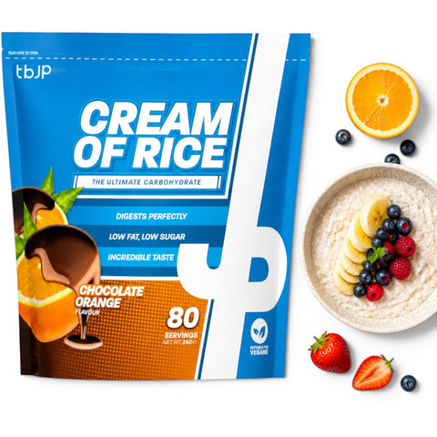 TBJP Cream of Rice, Chocolate Orange 2kg - kleik ryżowy bez cukru, regeneracyjny posiłek treningowy, Czekolada z Pomarańczą by TBJP (tbjp-cream-of-rice-chocolate-orange-2kg-kleik-ryzowy-bez-cukru-regeneracyjny-posilek-treningowy-czekolada-z-pomarancza)