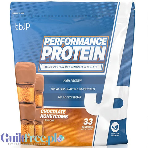 Odżywka białkowa Guiltfree TBJP Performance Protein o smaku czekolady i miodu w opakowaniu 1kg