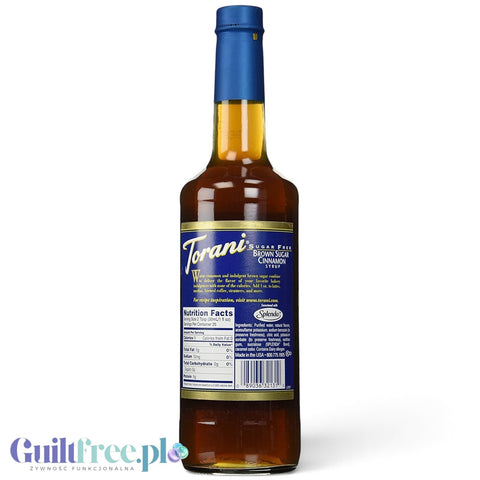 Torani Brown Sugar & Cinnamon 0,75L - syrop do kawy bez cukru o smaku Brązowy Cukier & Cynamon by Torani (torani-brown-sugar-cinnamon-0-75l-syrop-do-kawy-bez-cukru-o-smaku-brazowy-cukier-cynamon)