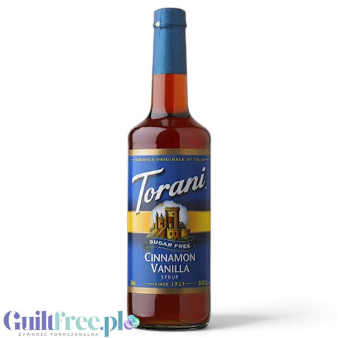 Torani Cinnamon Vanilla 0,75L - syrop do kawy bez cukru o smaku Cynamon & Wanilia by Torani (torani-syrop-bez-cukru-cynamon-wanilia-0kcal)