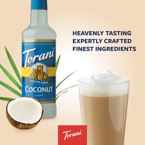 Torani Coconut 0,75L - syrop do kawy bez cukru o smaku kokosowym by Torani (torani-syrop-bez-cukru-kokos-0kcal)