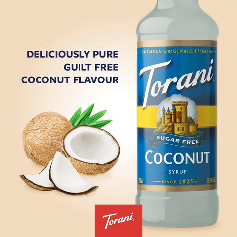 Torani Coconut 0,75L - syrop do kawy bez cukru o smaku kokosowym by Torani (torani-syrop-bez-cukru-kokos-0kcal)