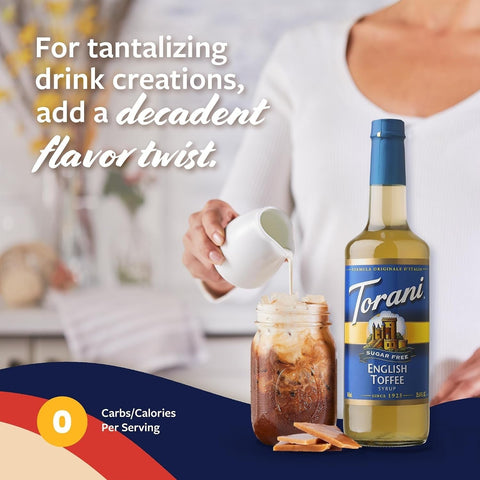 Torani English Toffee 0,75L - syrop do kawy bez cukru o smaku toffee, produkcja USA by Torani (torani-english-toffee-075l-syrop-do-kawy-bez-cukru-o-smaku-tofi)