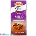 Valor Creamy Milk & Hazelnut Cream - bezglutenowa mleczna czekolada bez dodatku cukru z orzechami laskowymi i masą pralinową by Valor (valor-mleczna-czekolada-z-orzechami-laskowymi-bez-dodatku-cukru-ze-stewia)