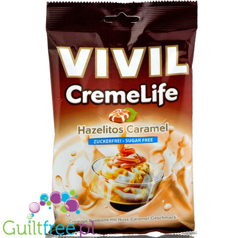 Vivil Cremelife Hazelitos - cukierki bez cukru Karmel, Orzechy Laskowe & Śmietanka by Vivil (vivil-cremelife-hazelitos-caramel-cukierki-bez-cukru)