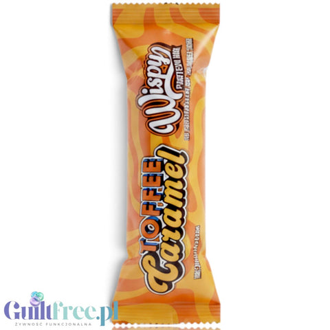 Wispy Nutrition Protein Bar Toffee Caramel - baton proteinowy karmelowy w mlecznej czekoladzie by Wispy (wispy-nutrition-protein-bar-toffee-caramel-baton-proteinowy-karmelowy-w-mlecznej-czekoladzie)