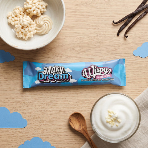 Wispy Nutrition Protein Bar Milky Dream - baton proteinowy z mlecznym kremem w czekoladzie by Wispy (wispy-nutrition-protein-bar-milky-dream-baton-proteinowy-z-mlecznym-kremem-w-czekoladzie)