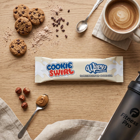 Wispy Nutrition Protein Bar Cookie Swirl - baton proteinowy w białej czekoladzie o smaku ciasteczkowym by Wispy (wispy-nutrition-protein-bar-cookie-swirl-baton-proteinowy-w-bialej-czekoladzie-o-smaku-ciasteczkowym)