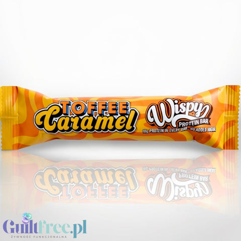 Wispy Nutrition Protein Bar Toffee Caramel - baton proteinowy karmelowy w mlecznej czekoladzie by Wispy (wispy-nutrition-protein-bar-toffee-caramel-baton-proteinowy-karmelowy-w-mlecznej-czekoladzie)